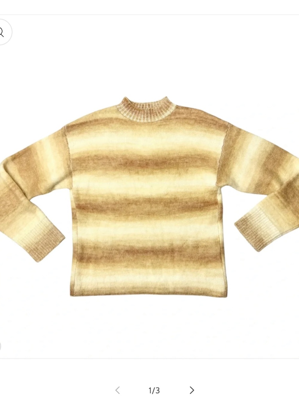 Acne Studios Striped Mohair Alpaca Wool Sweater Oversized Sz XXS